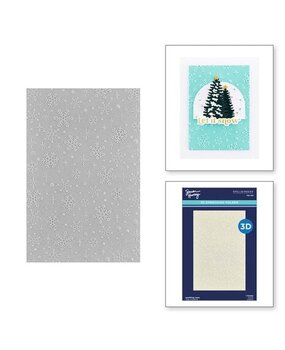 Spellbinders Simon's Snow Globes Sparkling Snow 3D Embossing Folder (E3D-069)