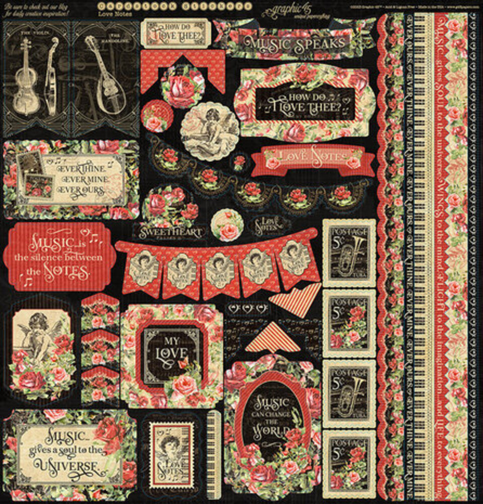 Graphic 45 Love Notes 12x12 Inch Deluxe Collector's Edition (4502782)