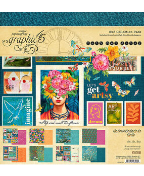Graphic 45 Let's Get Artsy 8x8 Inch Collection Pack (4502753)