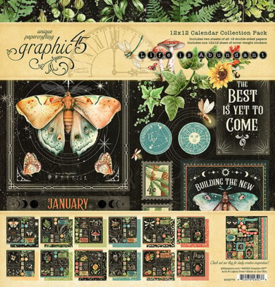 Graphic 45 Life is Abundant 12x12 Inch Collection Pack (4502776) Graphic 45 Life is Abundant 12x12 Inch Collection Pack (4502776)