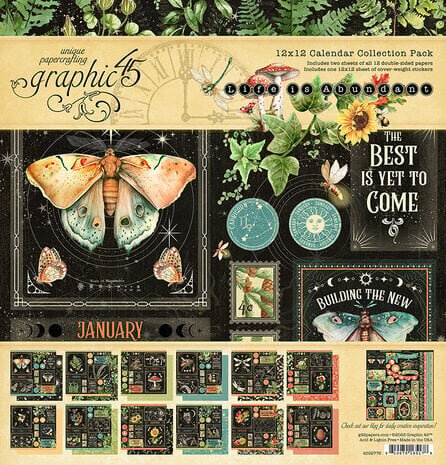Graphic 45 Life is Abundant 12x12 Inch Collection Pack (4502776) Graphic 45 Life is Abundant 12x12 Inch Collection Pack (4502776)
