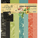 Graphic 45 Life is Abundant 12x12 Inch Patterns & Solids Paper Pack (4502777)