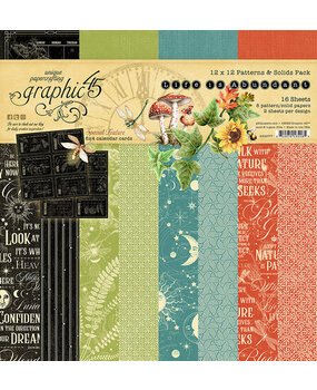 Graphic 45 Life is Abundant 12x12 Inch Patterns & Solids Paper Pack (4502777)