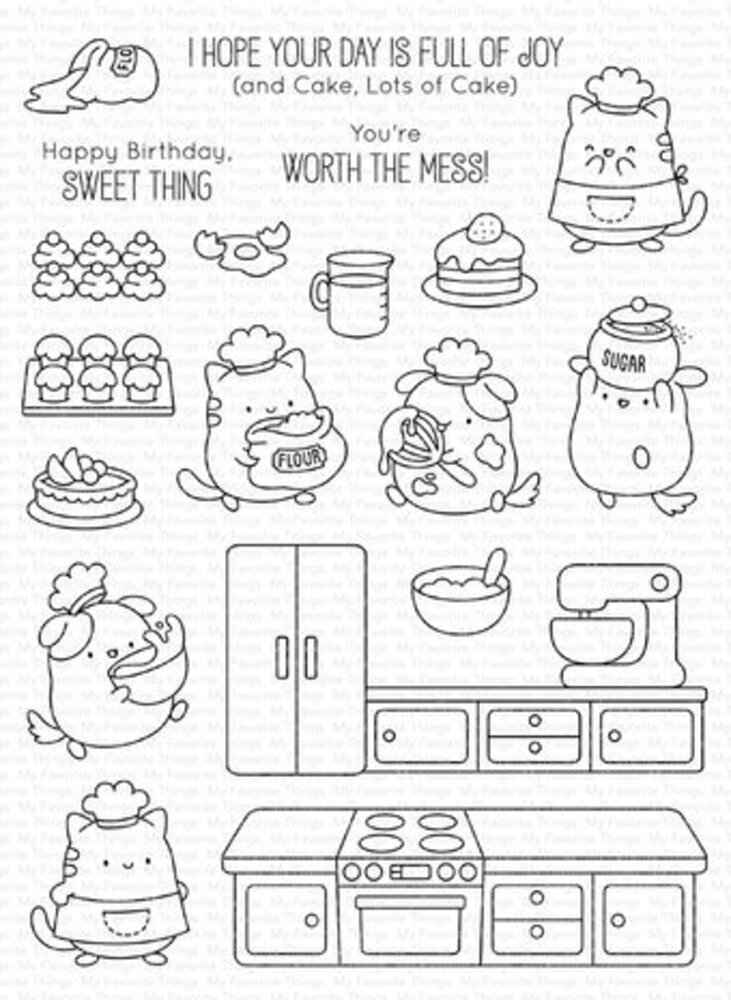 My Favorite Things Kitchen Cuties Clear Stamps (JB-019) My Favorite Things Kitchen Cuties Clear Stamps (JB-019)