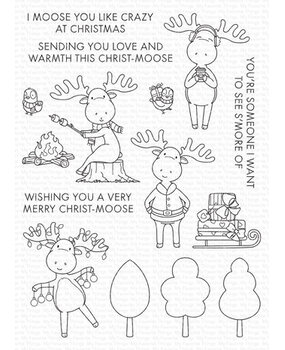 My Favorite Things Merry Moose Clear Stamps (YUZU-024)