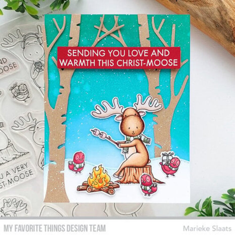 My Favorite Things Merry Moose Clear Stamps (YUZU-024)