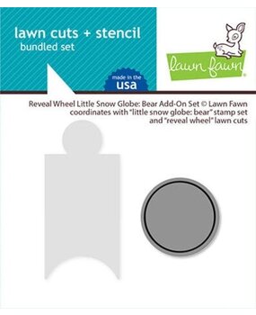 Lawn Fawn Reveal Wheel Little Snow Globe Bear Add-On Set (LF3276)