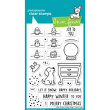 Lawn Fawn Little Snow Globe Dog Clear Stamps (LF3270)