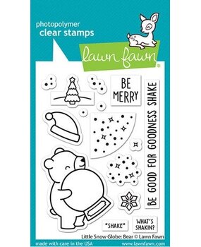 Lawn Fawn Little Snow Globe Bear Clear Stamps (LF3274) Lawn Fawn Little Snow Globe Bear Clear Stamps (LF3274)