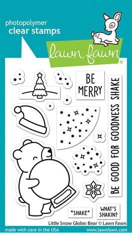 Lawn Fawn Little Snow Globe Bear Clear Stamps (LF3274) Lawn Fawn Little Snow Globe Bear Clear Stamps (LF3274)