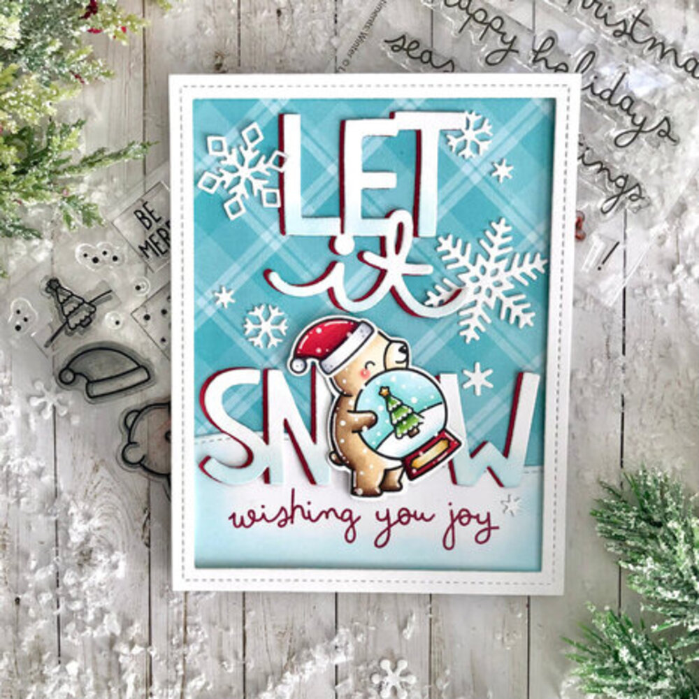 Lawn Fawn Little Snow Globe Bear Clear Stamps (LF3274) Lawn Fawn Little Snow Globe Bear Clear Stamps (LF3274)