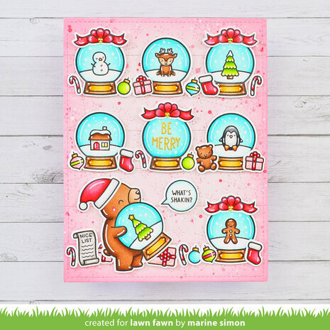 Lawn Fawn Little Snow Globe Bear Clear Stamps (LF3274) Lawn Fawn Little Snow Globe Bear Clear Stamps (LF3274)
