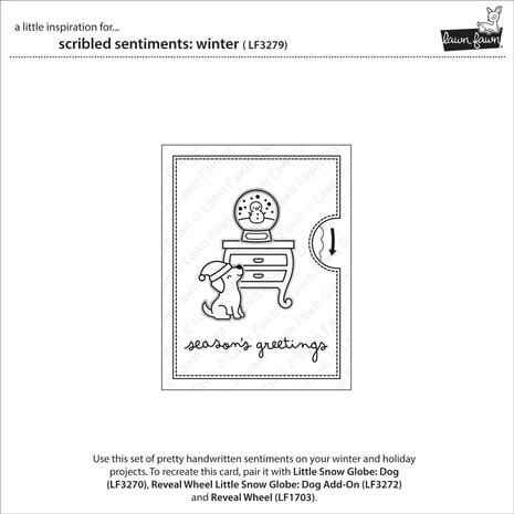 Lawn Fawn Scribbled Sentiments Winter Clear Stamps (LF3279) Lawn Fawn Scribbled Sentiments Winter Clear Stamps (LF3279)