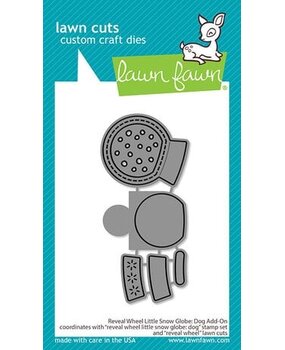 Lawn Fawn Reveal Wheel Little Snow Globe Dog Add-On Dies (LF3272)