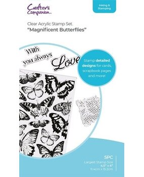 Crafter's Companion Magnificent Butterflies Clear Stamp Set (CC-ST-CA-MAGBUT) Crafter's Companion Magnificent Butterflies Clear Stamp Set (CC-ST-CA-MAGBUT)