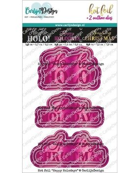 Carlijn Design Hot Foil Happy Holodays (CDHF-0040) Carlijn Design Hot Foil Happy Holodays (CDHF-0040)