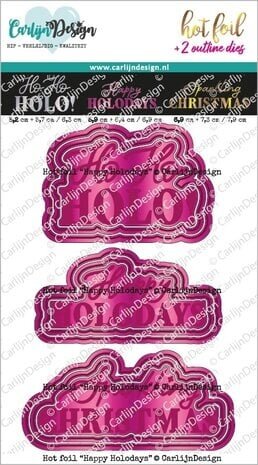 Carlijn Design Hot Foil Happy Holodays (CDHF-0040) Carlijn Design Hot Foil Happy Holodays (CDHF-0040)