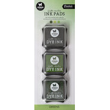 Studio Light Essentials Water-Reactive Ink Pads Greens (SL-ES-INKP13)
