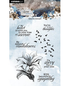 Studio Light In Loving Memory Clear Stamps Sympathy Messages (SL-ILM-STAMP560)