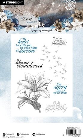 Studio Light In Loving Memory Clear Stamps Sympathy Messages (SL-ILM-STAMP560) Studio Light In Loving Memory Clear Stamps Sympathy Messages (SL-ILM-STAMP560)