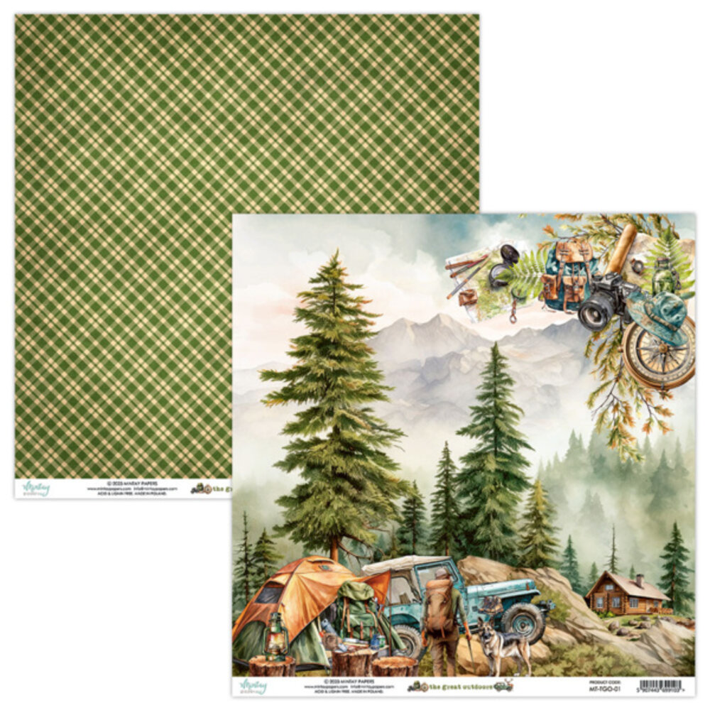 Mintay The Great Outdoors 6x6 Inch Scrapbooking Paper Pad (MT-TGO-08)
