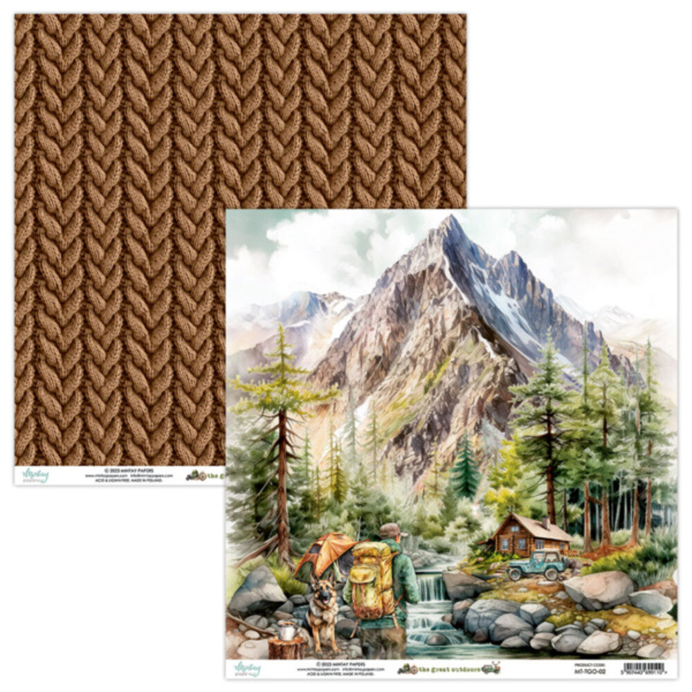 Mintay The Great Outdoors 6x6 Inch Scrapbooking Paper Pad (MT-TGO-08)