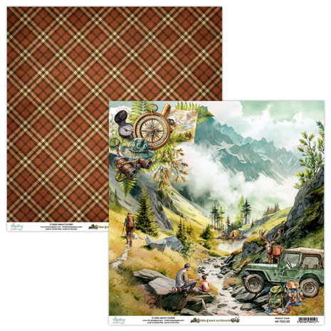 Mintay The Great Outdoors 6x6 Inch Scrapbooking Paper Pad (MT-TGO-08)