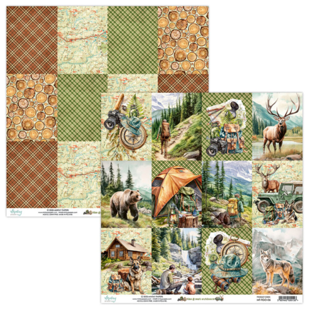 Mintay The Great Outdoors 6x6 Inch Scrapbooking Paper Pad (MT-TGO-08)