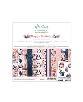 Mintay Happy Birthday 6x6 Inch Scrapbooking Paper Pad (MT-HAB-08) Mintay Happy Birthday 6x6 Inch Scrapbooking Paper Pad (MT-HAB-08)