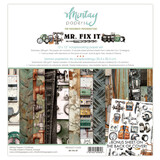 Mintay Mr. Fix It 12x12 Inch Scrapbooking Paper Set (MT-FIX-07)