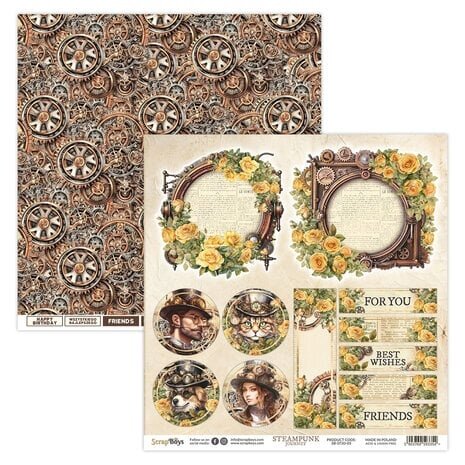 ScrapBoys Steampunk Journey 12x12 Inch Paper Pack (SB-STJO-08) ScrapBoys Steampunk Journey 12x12 Inch Paper Pack (SB-STJO-08)