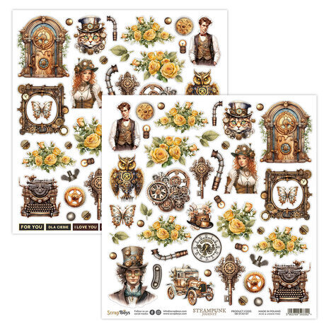 ScrapBoys Steampunk Journey 12x12 Inch Paper Pack (SB-STJO-08) ScrapBoys Steampunk Journey 12x12 Inch Paper Pack (SB-STJO-08)