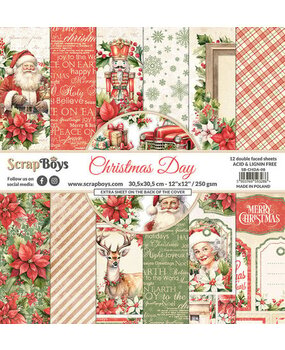 ScrapBoys Christmas Day 12x12 Inch Paper Pack (SB-CHDA-08)