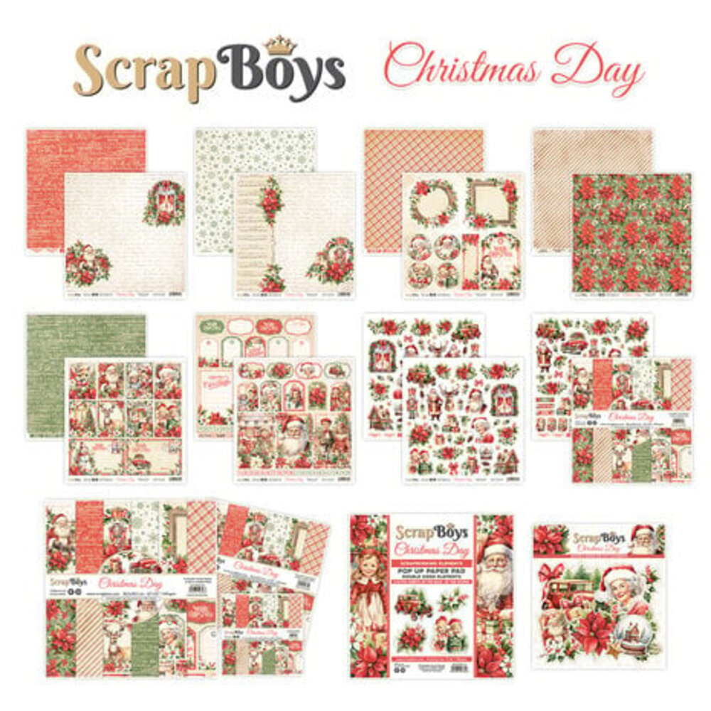 ScrapBoys Christmas Day Double Sided Die Cut Elements (SB-CHDA-12)