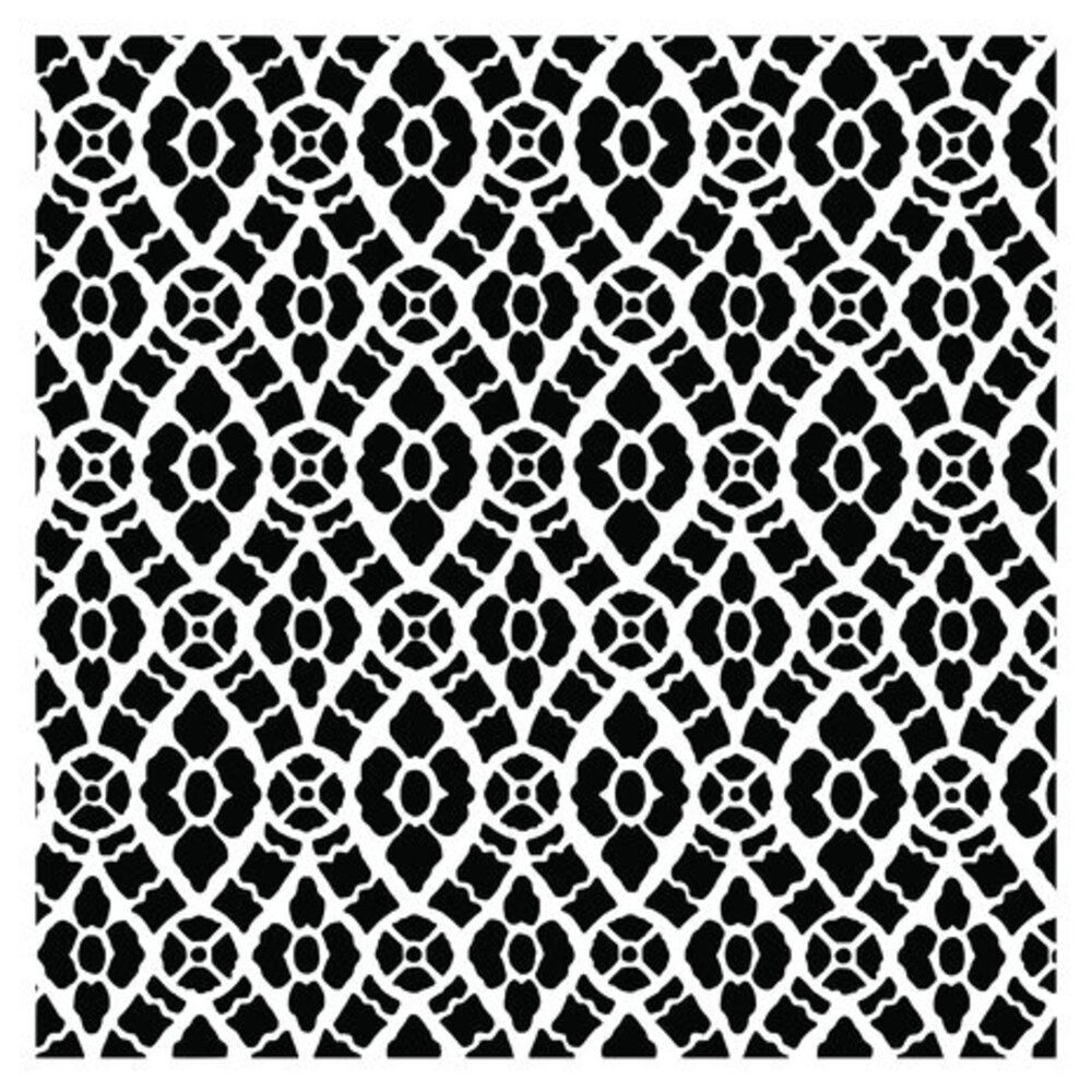 Creative Expressions Lace Crochet 6x6 Inch Stencil (CEST138) Creative Expressions Lace Crochet 6x6 Inch Stencil (CEST138)
