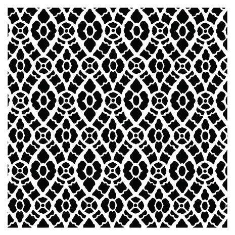 Creative Expressions Lace Crochet 6x6 Inch Stencil (CEST138) Creative Expressions Lace Crochet 6x6 Inch Stencil (CEST138)