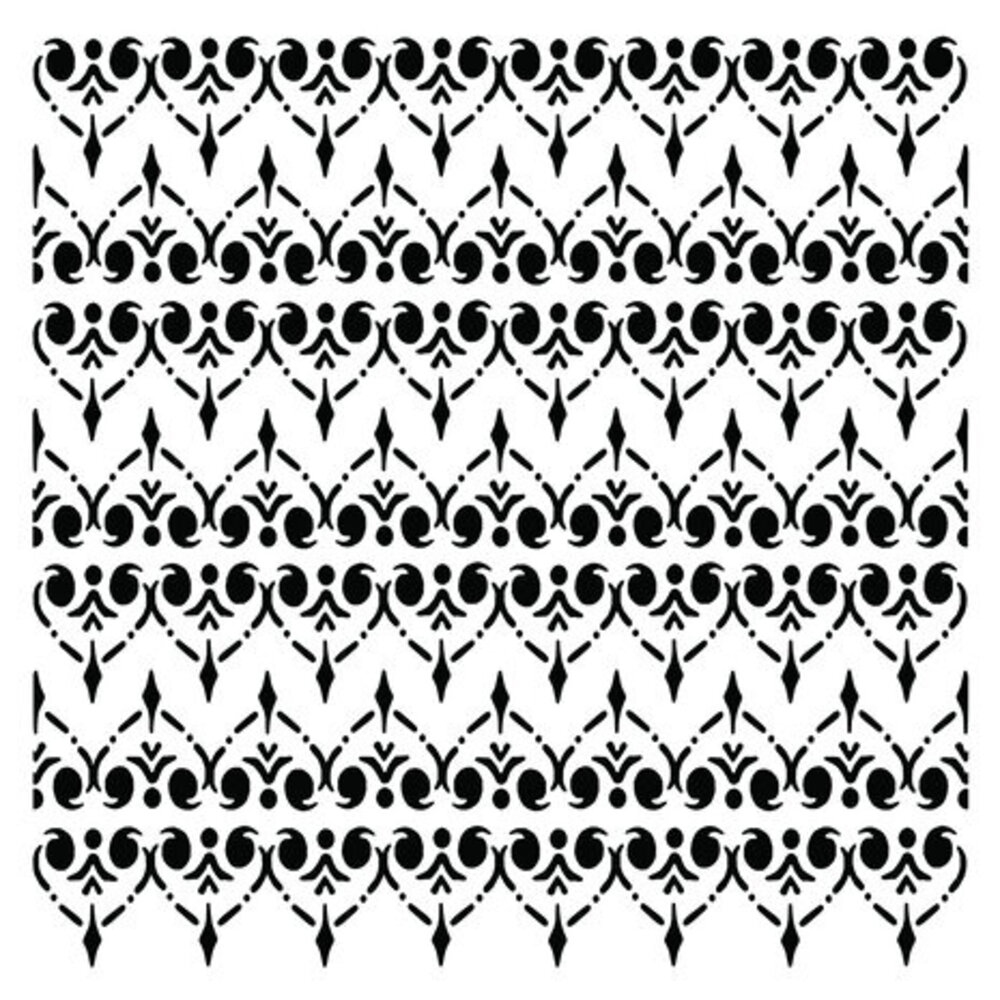 Creative Expressions Hearts 6x6 Inch Stencil (CEST139) Creative Expressions Hearts 6x6 Inch Stencil (CEST139)