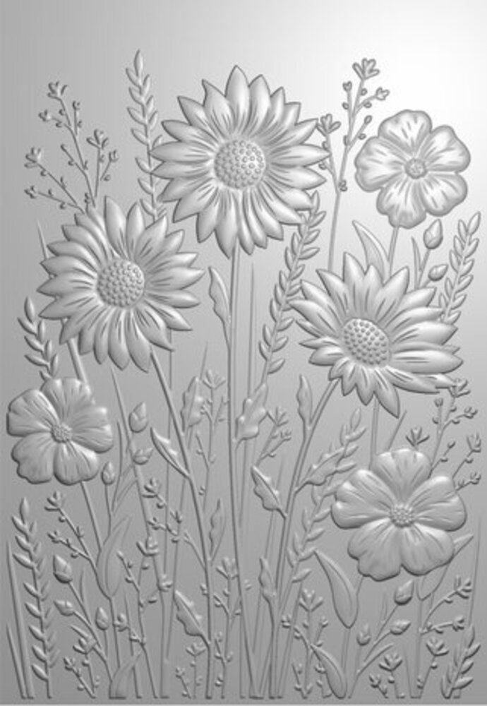 Creative Expressions Wildflowers 3D Embossing Folder (EF3D-070) Creative Expressions Wildflowers 3D Embossing Folder (EF3D-070)