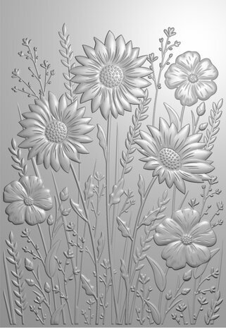 Creative Expressions Wildflowers 3D Embossing Folder (EF3D-070) Creative Expressions Wildflowers 3D Embossing Folder (EF3D-070)