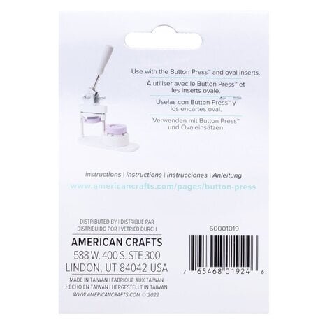 We R Memory Keepers Button Press Small Oval Button Kit (60001019)