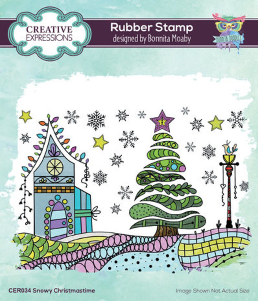 Creative Expressions Bonnita Moaby A6 Rubber Stamp Snowy Christmas Time (CER034) Creative Expressions Bonnita Moaby A6 Rubber Stamp Snowy Christmas Time (CER034)