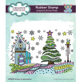 Creative Expressions Bonnita Moaby A6 Rubber Stamp Snowy Christmas Time (CER034)