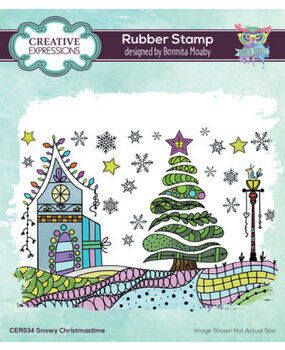 Creative Expressions Bonnita Moaby A6 Rubber Stamp Snowy Christmas Time (CER034) Creative Expressions Bonnita Moaby A6 Rubber Stamp Snowy Christmas Time (CER034)