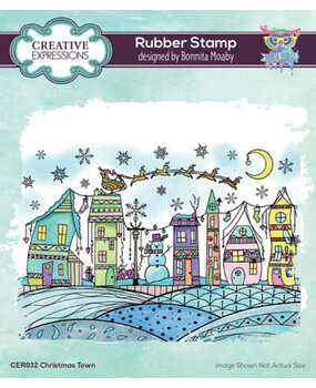 Creative Expressions Bonnita Moaby A6 Rubber Stamp Christmas Town (CER032) Creative Expressions Bonnita Moaby A6 Rubber Stamp Christmas Town (CER032)
