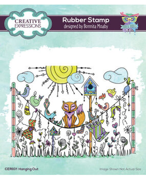 Creative Expressions Bonnita Moaby A6 Rubber Stamp Hanging Out (CER031) Creative Expressions Bonnita Moaby A6 Rubber Stamp Hanging Out (CER031)