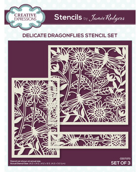 Creative Expressions Jamie Rodgers Stencils Delicate Dragonflies (CEST073) Creative Expressions Jamie Rodgers Stencils Delicate Dragonflies (CEST073)