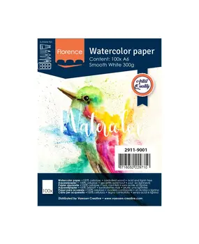 Vaessen Creative Florance Smooth Aquarelpapier A6 100pcs (2911-9001) Vaessen Creative Florance Smooth Aquarelpapier A6 100pcs (2911-9001)