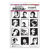 Dina Wakley MEdia Pocket Squares Cling Stamps (MDR83238)
