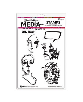 Dina Wakley MEdia WowWowWow Cling Stamps (MDR83283) Dina Wakley MEdia WowWowWow Cling Stamps (MDR83283)
