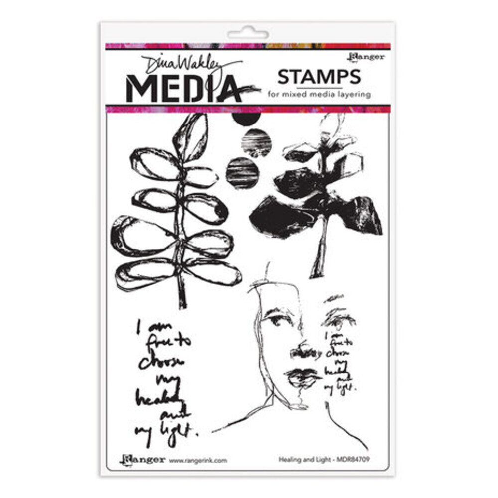 Dina Wakley MEdia Healing and Light Cling Stamps (MDR84709) Dina Wakley MEdia Healing and Light Cling Stamps (MDR84709)